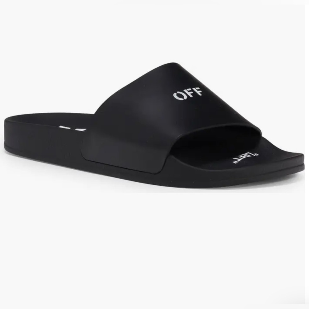 Off White Logo Flip Flops - Picture 3 of 9
